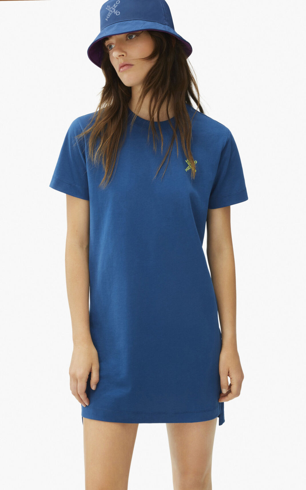 Robe Kenzo Sport Little X t shirt Femme Bleu Foncé | RHKB-15094